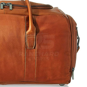 Bolsa de Viaje de Cuero Premium, Gran Capacidad, para Fin de Semana o Gimnasio, Asa Resistente, Costuras Duraderas - Product Image 5
