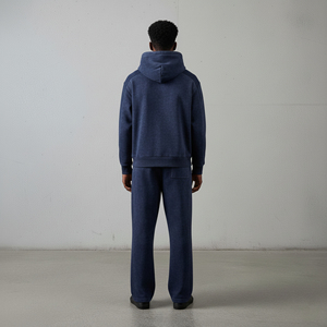 ชุดวอร์มสตรีทแวร์ผู้ชายสำหรับฤดูหนาวแบบ OEM สั่งทำพิเศษ พิมพ์โลโก้ตามแบบที่ต้องการ ผ้าโพลีเอสเตอร์/คอตตอน ขนฟลีซ ลายเรียบ ปี 2026 - Product Image 3