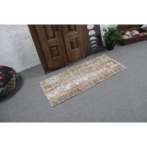 พรมขนาด 1.9x4.3 ฟุต พรมตุรกีขนาดเล็ก พรมลายต้นไม้และพืชสีน้ำตาล - Product Image 3