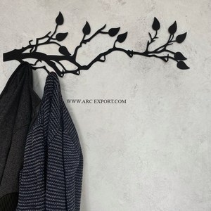 Ribbon Design Forged Iron <b>Wall</b>-<b>Mounted</b> Antique Finishing Multipurpose Metal Hook for Bedroom Bathroom Kitchen Home & Outdoor Use - Product Image 6