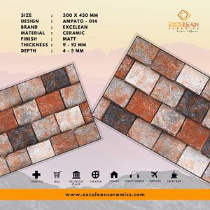 Carreaux de revêtement mural modernes en céramique imperméable 30x45 cm Carreaux extérieurs 300x450mm 12x18 pouces Porcelanato hauts murs extérieurs - Product Image 2