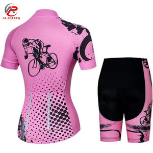 Vêtements de sport pour femmes sur mesure, ensemble de maillot de cyclisme, manches courtes, séchage rapide, matériau de haute qualité, fabricant de vêtements sur mesure - Product Image 2