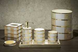 Ensemble de salle de bain 4 pièces en résine de luxe fait à la main d'Inde Modèle d'ange durable - Product Image 2