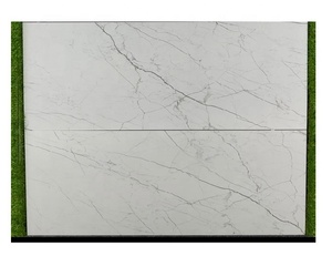 Superficie satinada de fábrica Morbi, azulejos de pared de porcelana de 600x1200mm, acabado tallado, borde cortado con láser, diseño de mármol, ladrillo refractario de 9mm de espesor - Product Image 2