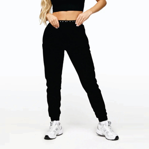 Conjunto de 2 piezas de moda informal de talla grande con logotipo personalizado para mujer, sudadera para correr de algodón y pantalones de chándal, patrón ligero 3D para invierno - Product Image 5