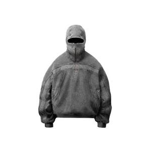 เสื้อฮู้ดกางเกงยีนส์แบบสวมหัวมีฮู้ดสำหรับผู้ชายเสื้อสเวตเชิ้ตมีฮู้ดผ้าพันคอกางเกงลำลองมาใหม่ - Product Image 2