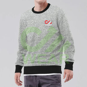 สเวตเตอร์ผ้าฟลีซแบบสวมหัวสำหรับผู้ชายเสื้อ2026ชั้นนำผ้าคอตตอน100% แบบใหม่ - Product Image 2