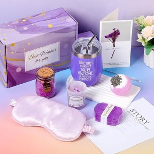 Set de Regalo Spa Rosa para Mujer: Vaso, Antifaz para Dormir, Bomba de Baño, Vela, Jabón de Aromaterapia, Cuidado Facial, Tamaño Viaje, Cosméticos de Grado Profesional para Baño y Belleza - Product Image 2