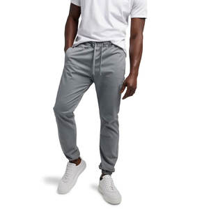 กางเกงวอร์มผู้ชายแบบตรงผ้าคอตตอนระบายอากาศกางเกงกีฬาจ๊อกกิ้งยางยืดสไตล์สตรีทปรับแต่งได้ - Product Image 6