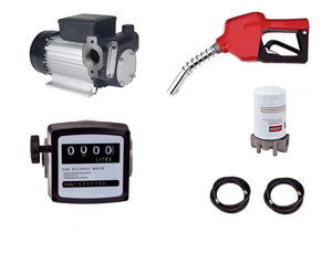 Pompa di Trasferimento Elettrica Autoadescante SUMAC con Kit Tubo Metallico, Filtro e Ugello per <span class=keywords><strong>Diesel</strong></span>/Cherosene 60L/Min 110V 220V 12V 24V - Product Image 2