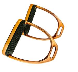 Recién llegado, estribos de caballo de aluminio ligeros de carreras, agarre de seguridad amortiguador, fabricante OEM de fábrica - Product Image 1