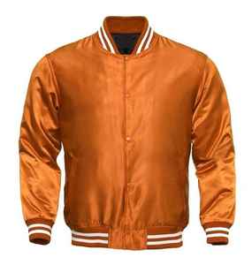 Veste universitaire Letterman vintage pour hommes de haute qualité OEM avec manches en cuir personnalisées avec broderie Bomber Flight Baseball Team - Product Image 6