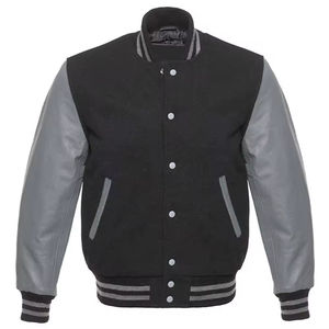 Venta al por mayor personalizada Stand Collar Streetwear College Varsity chaqueta para hombres mujeres invierno béisbol bombardero Letterman Varsity chaqueta - Product Image 4