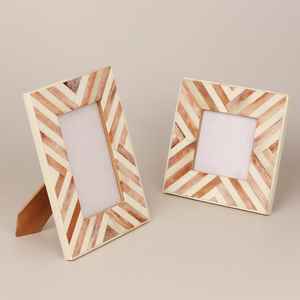 Marcos de fotos con incrustaciones de hueso para decoración del hogar y opciones de regalo a precios de mayorista nuevos marcos de fotos de alta calidad de HF CRAFTS - Product Image 3