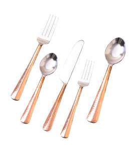 Ensemble de couverts en cuivre classique, nouveaux couverts en métal pour hôtel et restaurant, couverts en métal, fourchette et cuillère - Product Image 6