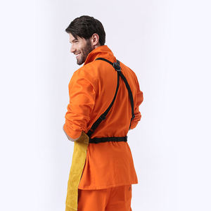 Delantal de Soldadura de Cuero Dividido con Bolsillos para Herramientas, Resistente al Fuego, Resistencia al Calor de 200 °C, Nivel B de Protección, Resistente, para Soldador, Mecánico, Seguridad - Product Image 6