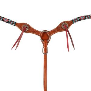 Conjunto de Martingala y Cabezada con Cristales Con-chose, Cabezada y Pechera Western de Alta Calidad a Precio de Mayoreo - Product Image 1