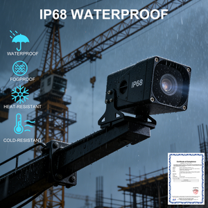 Caméra sans fil pour grue à tour, surveillance des angles morts à longue portée de 300 mètres, moniteur 10,1 pouces, 1080P, étanche IP68, zoom 30X - Product Image 2