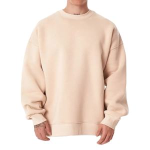 Sudaderas Personalizadas de Alta Calidad para Hombre, Estilo Holgado con Hombros Caídos, Ropa Urbana, 100% Algodón Felpa, Sudaderas Casuales - Product Image 1