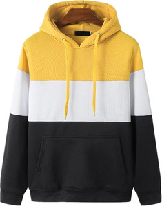 Sweat-shirt à capuche pour homme en polaire respirant en polyester/coton à manches longues, personnalisable - Product Image 1