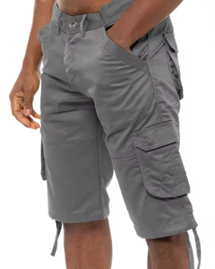 Short de jogging unisexe à taille élastique pour hommes et femmes avec rayures latérales pantalon de sport en polyester - Product Image 5