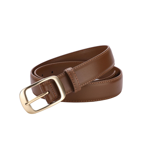 Cinturones de Cuero Vacuno Genuino Marrón y Negro al por Mayor, Hebilla de Aleación de Acero, Longitud Personalizada, para Hombres y Mujeres, Formales - Product Image 1