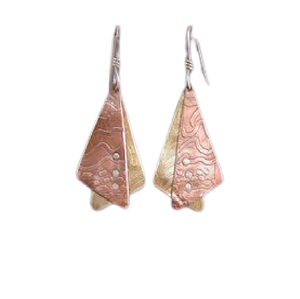 เครื่องประดับทองแดงแท้จากฟลอริด้า 2024 ราคาถูก ดีไซน์หรูหรา ต่างหูอินเดียลายเรขาคณิต ขายส่ง ต่างหูแฟชั่นเก๋ไก๋ - Product Image 1