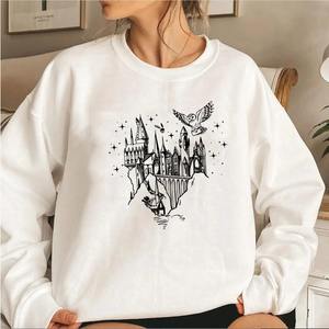 Jersey de manga larga para hombre, sudadera de Castle Wizard, sudadera de punto de otoño para hombre y mujer, sudaderas de escuela mágica Believe - Product Image 1