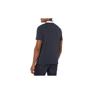 <b>Men</b> Zip Collar <b>Polo</b> Shirts Tee <b>Top</b> Designer Short Sleeve Shirt - Product Image 2
