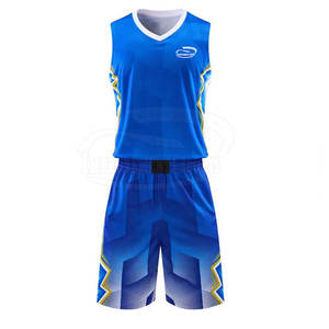 Ensemble de vêtements de basket-ball unisexe personnalisés, uniforme léger et respirant pour jeunes, design élégant - Product Image 1