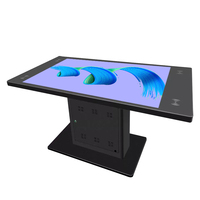 Écran tactile interactif LCD pour affichage publicitaire, table tactile avec recharge sans fil pour téléphone, ODM OEM
