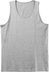 Débardeur de sport gris pour homme, respirant, musclé, pour la salle de sport et la course à pied, avec logo personnalisé, 2026, fabriqué au Pakistan - Product Image 6