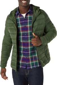 2025 Men's <b>Lightweight</b> Water-Resistant <b>Packable</b> Hooded Puffer <b>Jacket</b> polyester trending - Product Image 5