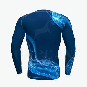 Entraînement de gymnastique moderne pour hommes Confortable longue protection contre les éruptions cutanées Compression Styles de motifs personnalisés Meilleures ventes Différentes tailles - Product Image 2