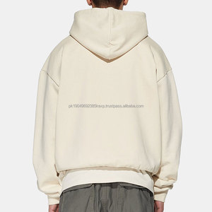 เสื้อฮู้ดดี้หนานุ่มสั่งทำพิเศษ คุณภาพสูง 420 แกรม น้ำหนักมาก ทรงโอเวอร์ไซส์ ขายส่ง สไตล์สตรีท ฮู้ดดี้ครอปทรงโอเวอร์ไซส์ - Product Image 2