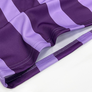 เสื้อฟุตบอลผู้ชายลายทางผ้าโพลีเอสเตอร์100% วัสดุตาข่ายกันหนาวน้ำหนักเบาเสื้อเปิดไหล่ตกสำหรับผู้ชายเสื้อผ้าแนวสตรีทโลโก้ตามสั่ง - Product Image 6