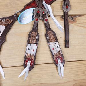 Horse Equine Western Leather Saddle with Full Tack Set Breastplate, Bridle Tooling & Carving Leather Manufacturer in India - Product Image 6