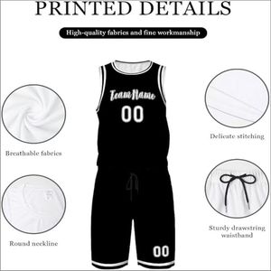 Maillots de basketball unisexes sur mesure grande taille en gros – Qualité supérieure, 100 % polyester, antibactériens, respirants, en maille imprimée transparente - Product Image 5