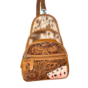 Sac banane bohème confortable avec cuir véritable, rangement mains libres durable pour les voyages quotidiens et les activités sportives en plein air - Product Image 1