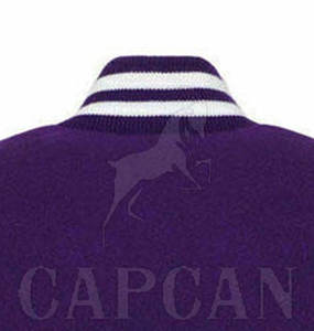 Veste Letterman à manches en cuir véritable en laine avec taille personnalisée Vestes Letterman pour hommes utilisés uniquement - Product Image 5