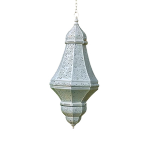 Lampe suspendue marocaine artisanale en laiton doré, design arabe, lanterne en métal pour la décoration de la maison et des hôtels, prix bas - Product Image 5