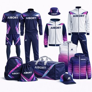 Aibort pour maillots de football personnalisés pour votre équipe, service OEM, ensembles été/automne, couleurs et logo/nom personnalisés, MOQ 10 - Product Image 6