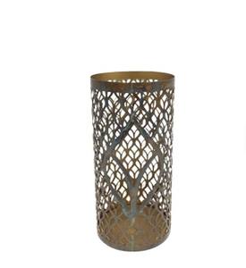 Bougeoirs ronds en fer couleur laiton, petite taille, en cire d'abeille parfumée pour Noël, Diwali, décoration de table et mariage - Product Image 2