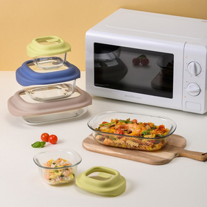 [LocknLock] Precio de fábrica Higiénico y seguro Almacenamiento de alimentos de vidrio Comida fácil Almacenamiento de cocina simple Contenedor hermético LNG483 - Product Image 4