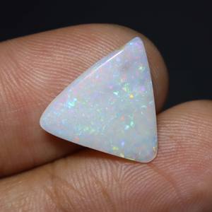 Opale australienne naturelle Cabochon opale de feu solide Coober Pedy opale de feu pierre précieuse en vrac taille 15X14X3MM - Product Image 2