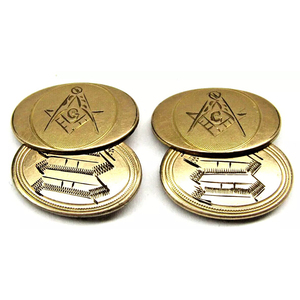 Freemason Symbol Hinged Mens Vintage Formal Wear <b>Cufflink</b> <b>Masonic</b> Regalia Cuff Link Brand New Master Mason Customized <b>Cufflinks</b> - Product Image 1
