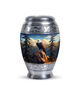 Urna de águila en las montañas para cenizas humanas, urna conmemorativa para adultos para hombre y mujer, urna decorativa para cenizas de adultos, tamaño personalizado - Product Image 1