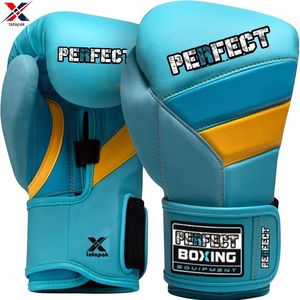 Guantes de boxeo ligeros de cuero profesional logotipo de marca personalizado gancho ajustable soporte de muñeca al aire libre fábrica al por mayor - Product Image 5