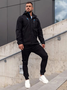 Veste coupe-vent longue pour homme, sur mesure, pour l'hiver, style streetwear, de haute qualité, en softshell imperméable et respirant, tailles personnalisées - Product Image 4