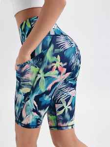 Shorts de yoga taille haute pour femmes, shorts de sport avec poches, contrôle du ventre, shorts de sport personnalisés pour la salle de sport, le fitness, le yoga - Product Image 4